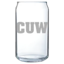 Concordia University Wisconsin Polar Camel 16 oz. Can Glass