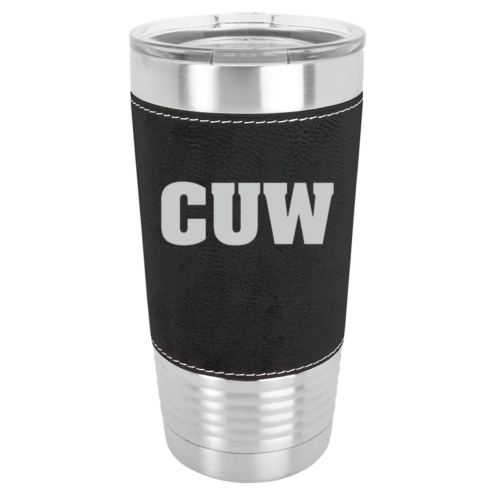 Concordia University Wisconsin Polar Camel 20 oz. Leatherette Grip Tumbler with Standard Lid