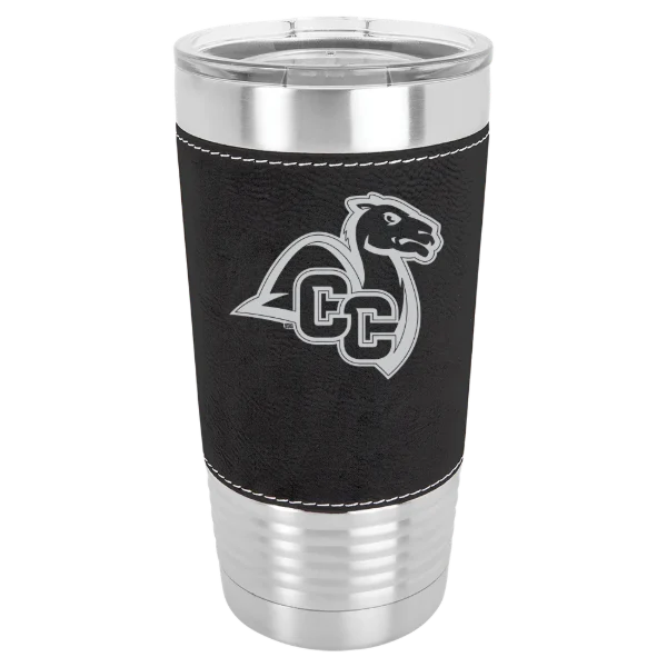 Connecticut College Polar Camel 20 oz. Leatherette Grip Tumbler with Standard Lid