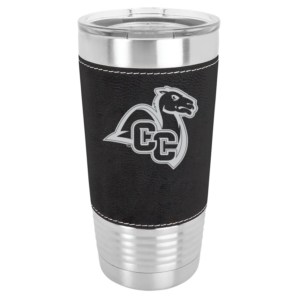 Connecticut College Polar Camel 20 oz. Leatherette Grip Tumbler with Standard Lid