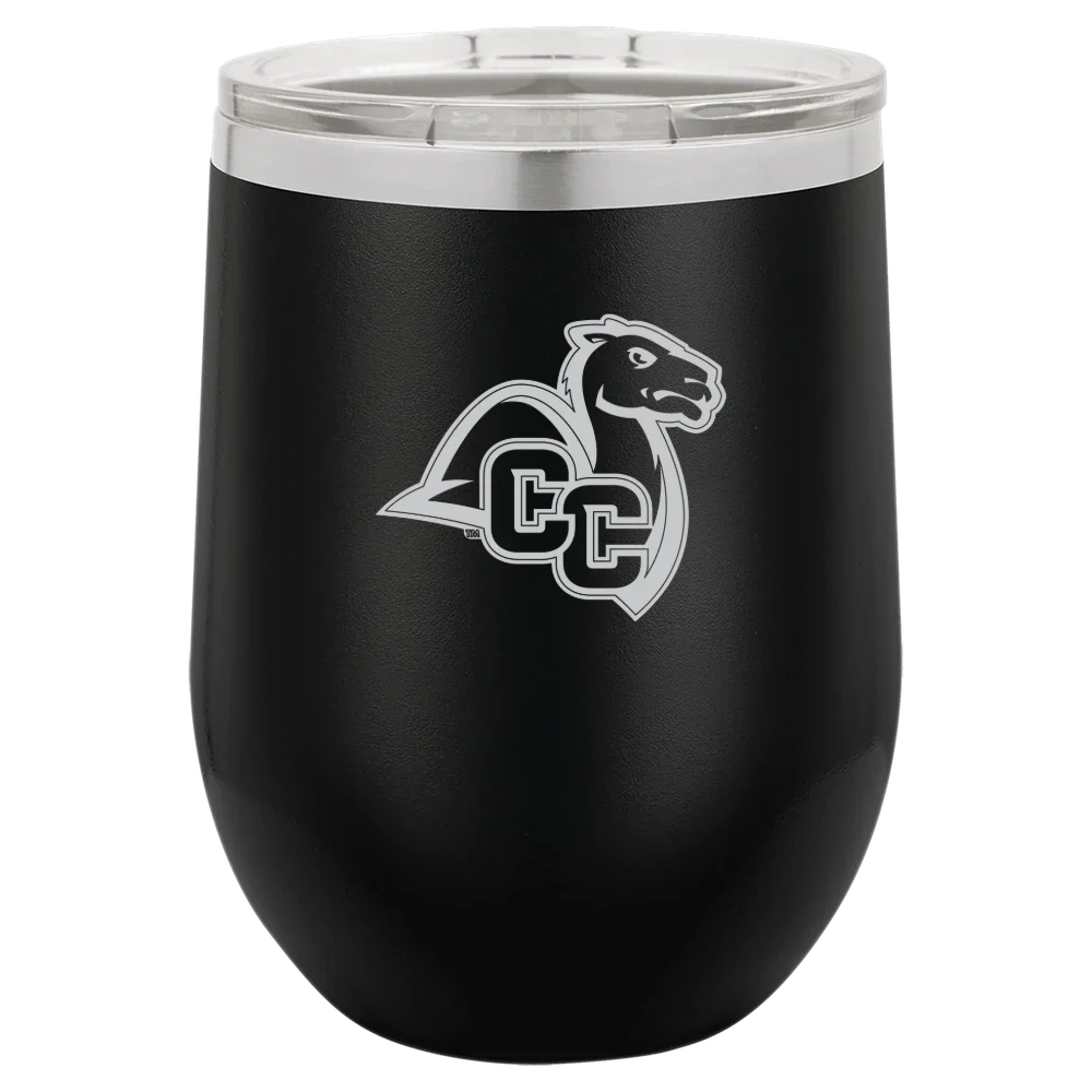 Connecticut College Polar Camel 12 oz. Stemless Wine Tumbler