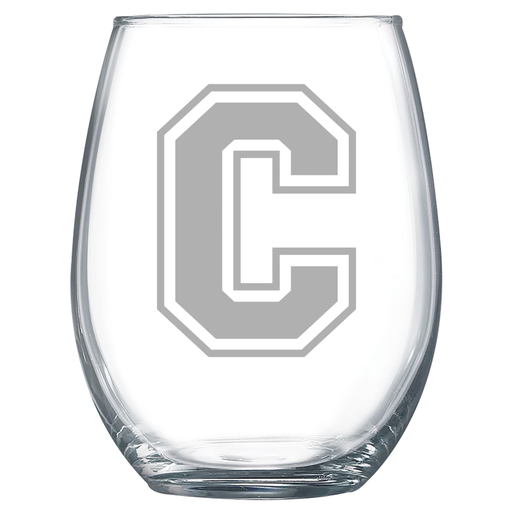 Cornell College Polar Camel 15 oz. Stemless Wine Glass