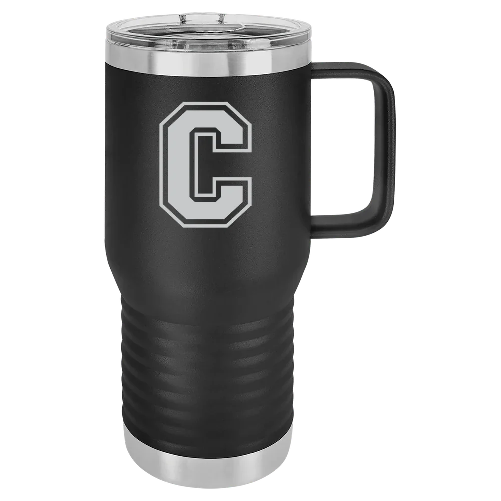 Cornell College Polar Camel 20 oz. Travel Mug with Slider Lid