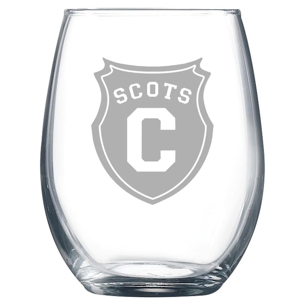 Covenant College Polar Camel 9 oz. Stemless Wine Glass