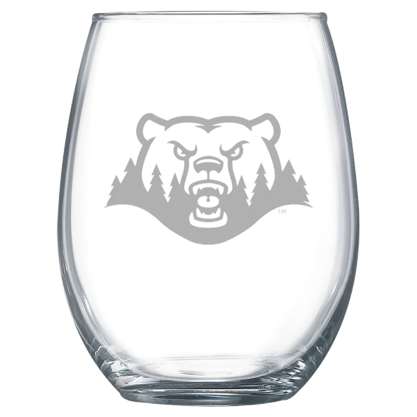Crown College (Minnesota) Polar Camel 15 oz. Stemless Wine Glass