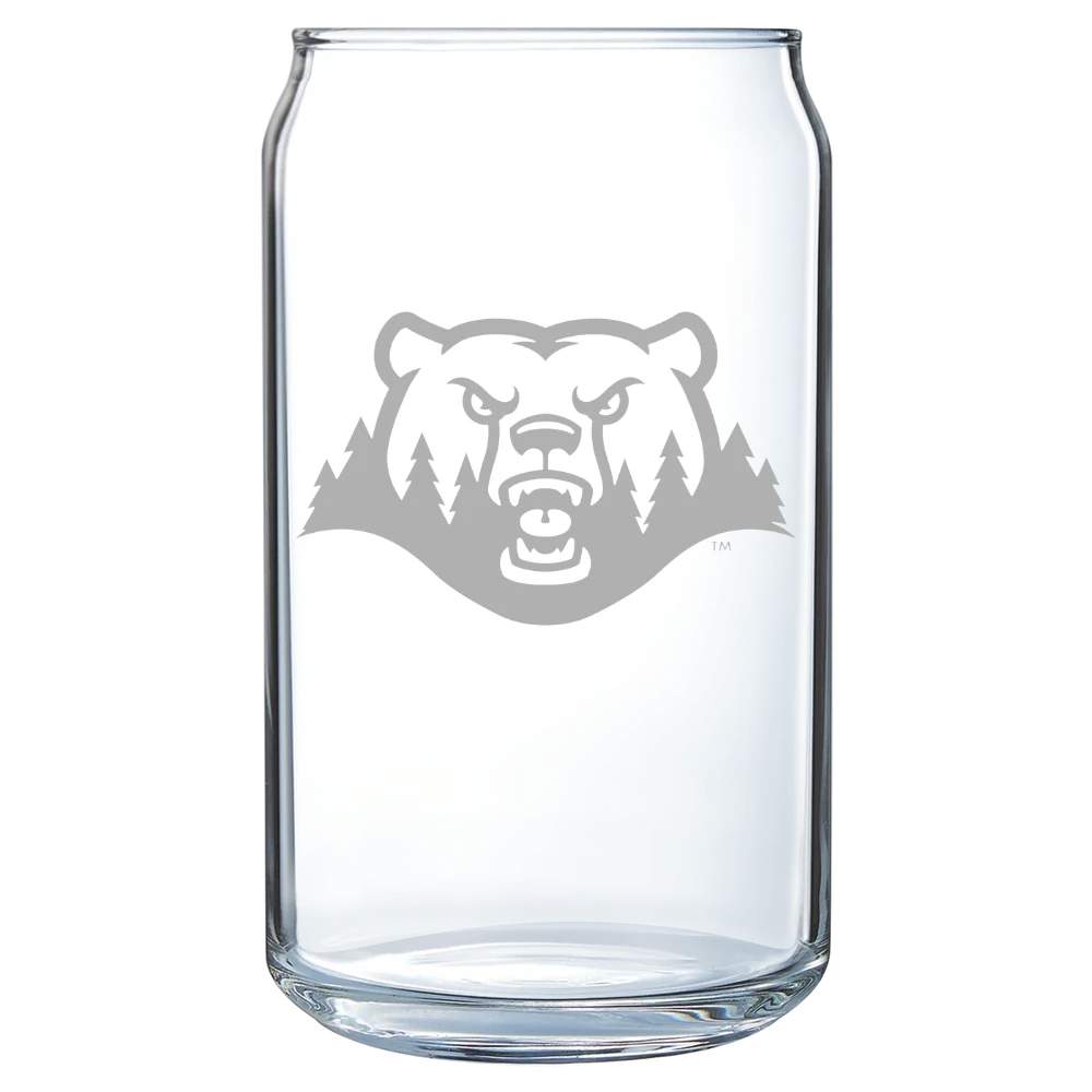 Crown College (Minnesota) Polar Camel 16 oz. Can Glass
