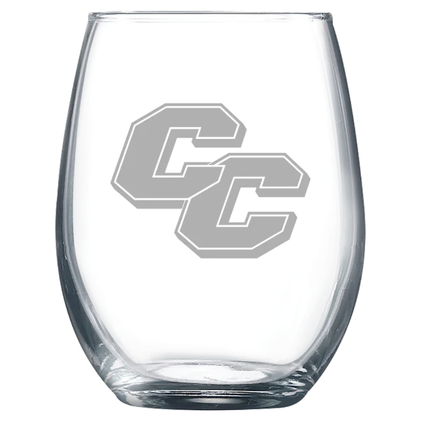 Curry College Polar Camel 9 oz. Stemless Wine Glass