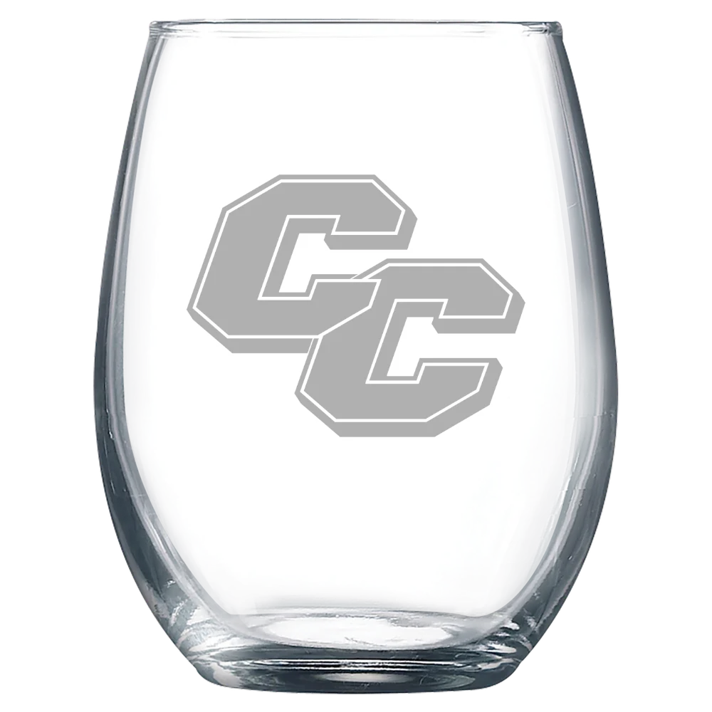 Curry College Polar Camel 9 oz. Stemless Wine Glass