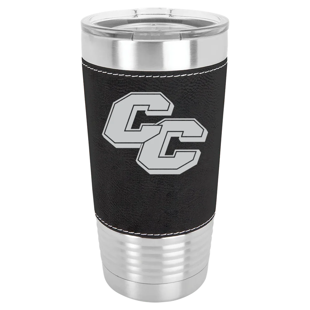 Curry College Polar Camel 20 oz. Leatherette Grip Tumbler with Standard Lid