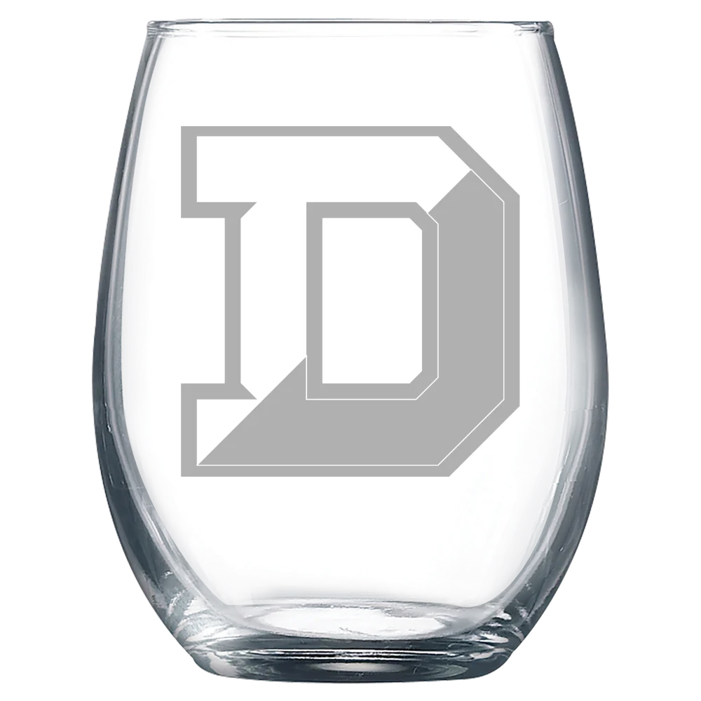 Denison University Polar Camel 9 oz. Stemless Wine Glass