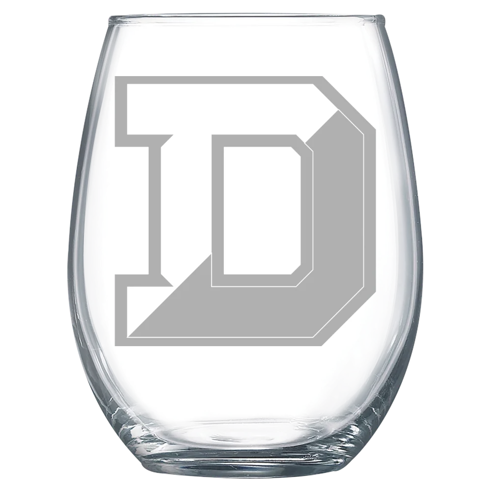 Denison University Polar Camel 15 oz. Stemless Wine Glass