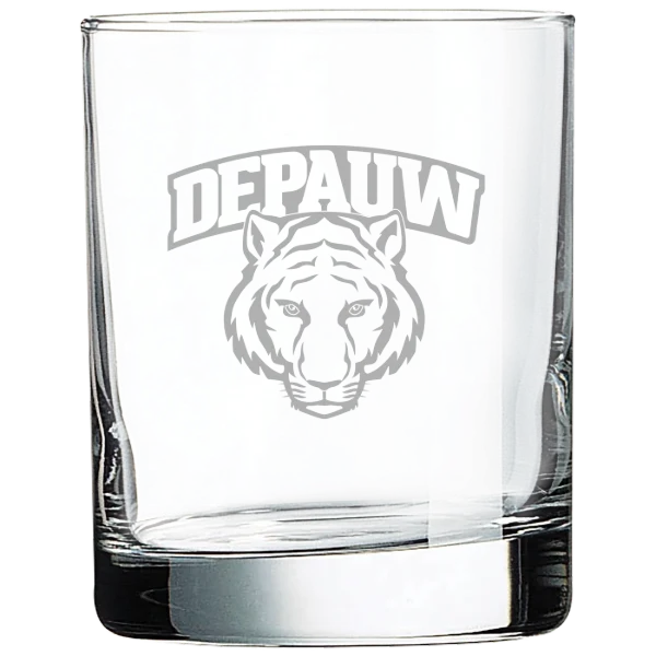 DePauw University Polar Camel 10 1/2 oz. On The Rocks Glass