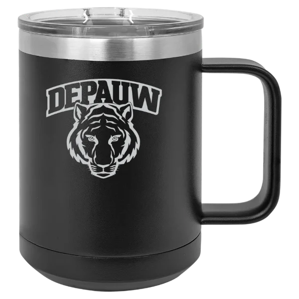 DePauw University Polar Camel 15 oz. Mug with Slider Lid