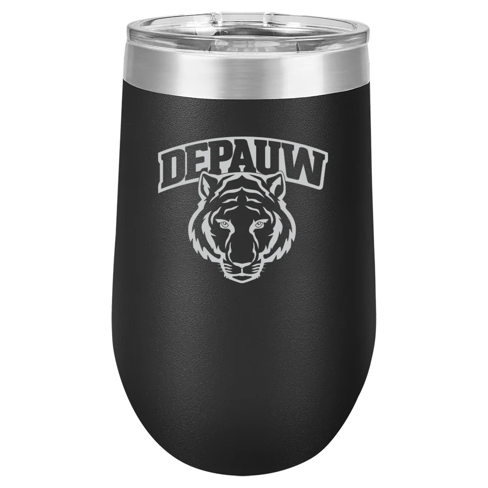 DePauw University Polar Camel 16 oz. Stemless Wine Tumbler