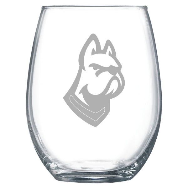DeSales University Polar Camel 15 oz. Stemless Wine Glass
