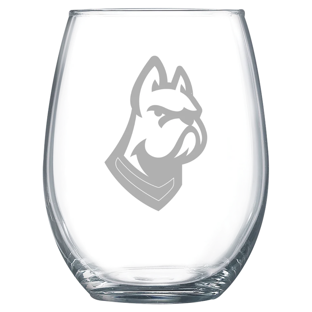 DeSales University Polar Camel 15 oz. Stemless Wine Glass