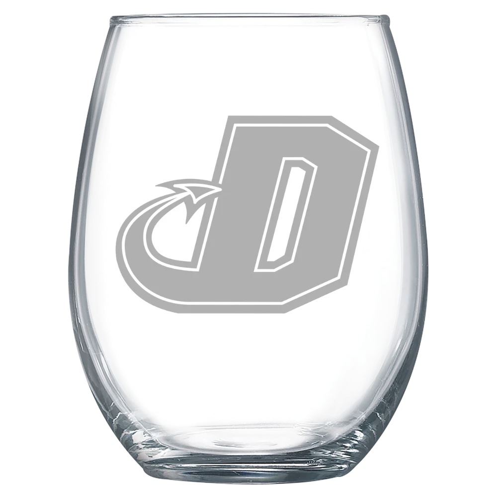 Dickinson College Polar Camel 15 oz. Stemless Wine Glass