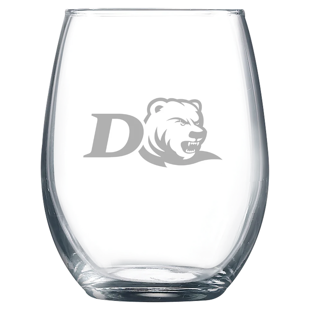 Drew University Polar Camel 9 oz. Stemless Wine Glass