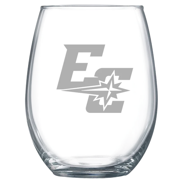 Earlham College Polar Camel 15 oz. Stemless Wine Glass