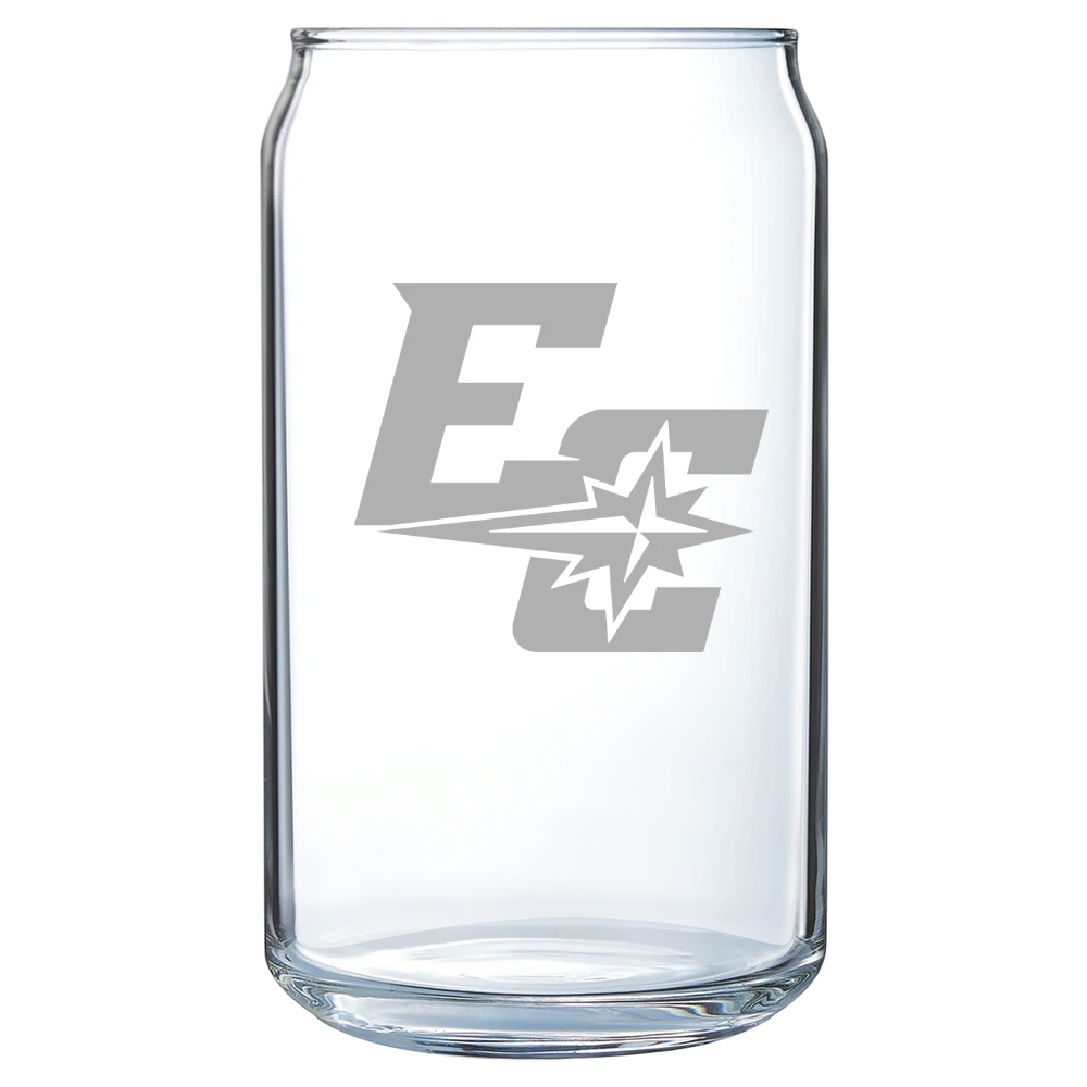 Earlham College Polar Camel 16 oz. Can Glass