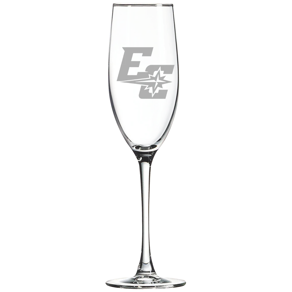 Earlham College Polar Camel 8 oz. Champagne Flute