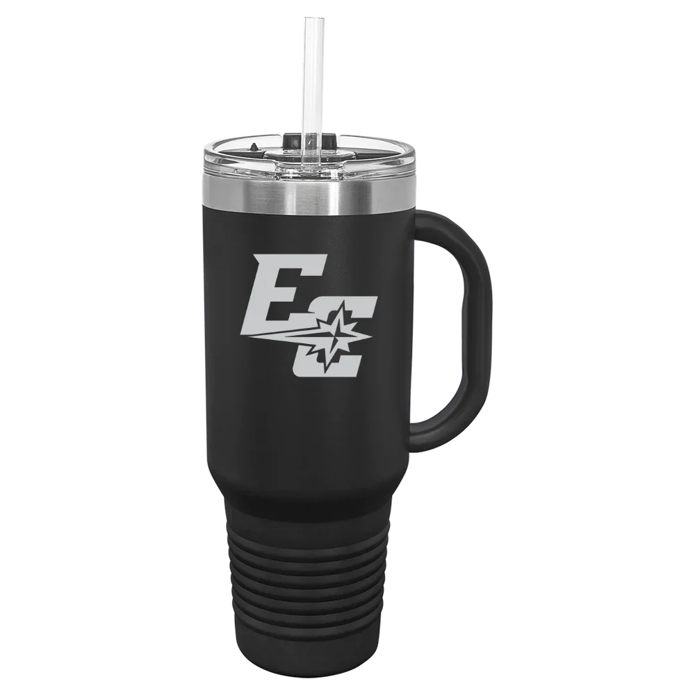 Earlham College Polar Camel 40 oz. Travel Mug with Snap Lid & Straw