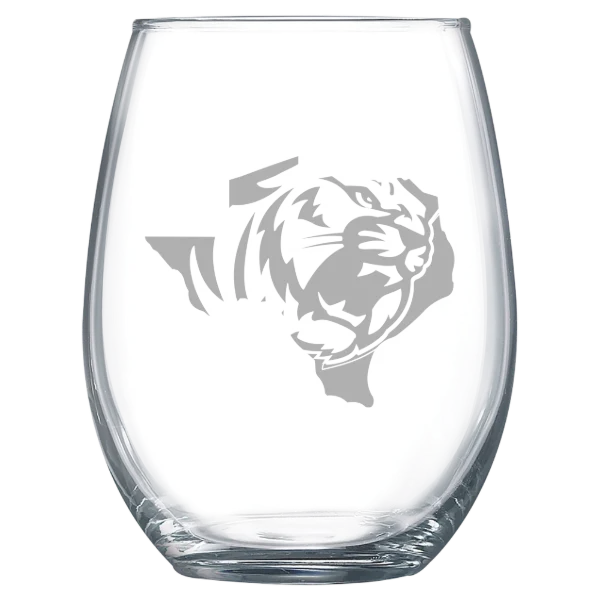 East Texas Baptist University Polar Camel 15 oz. Stemless Wine Glass