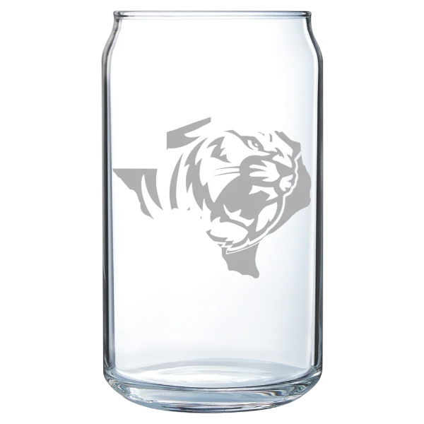 East Texas Baptist University Polar Camel 16 oz. Can Glass