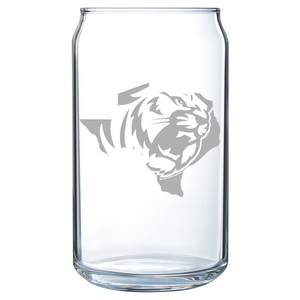 East Texas Baptist University Polar Camel 16 oz. Can Glass