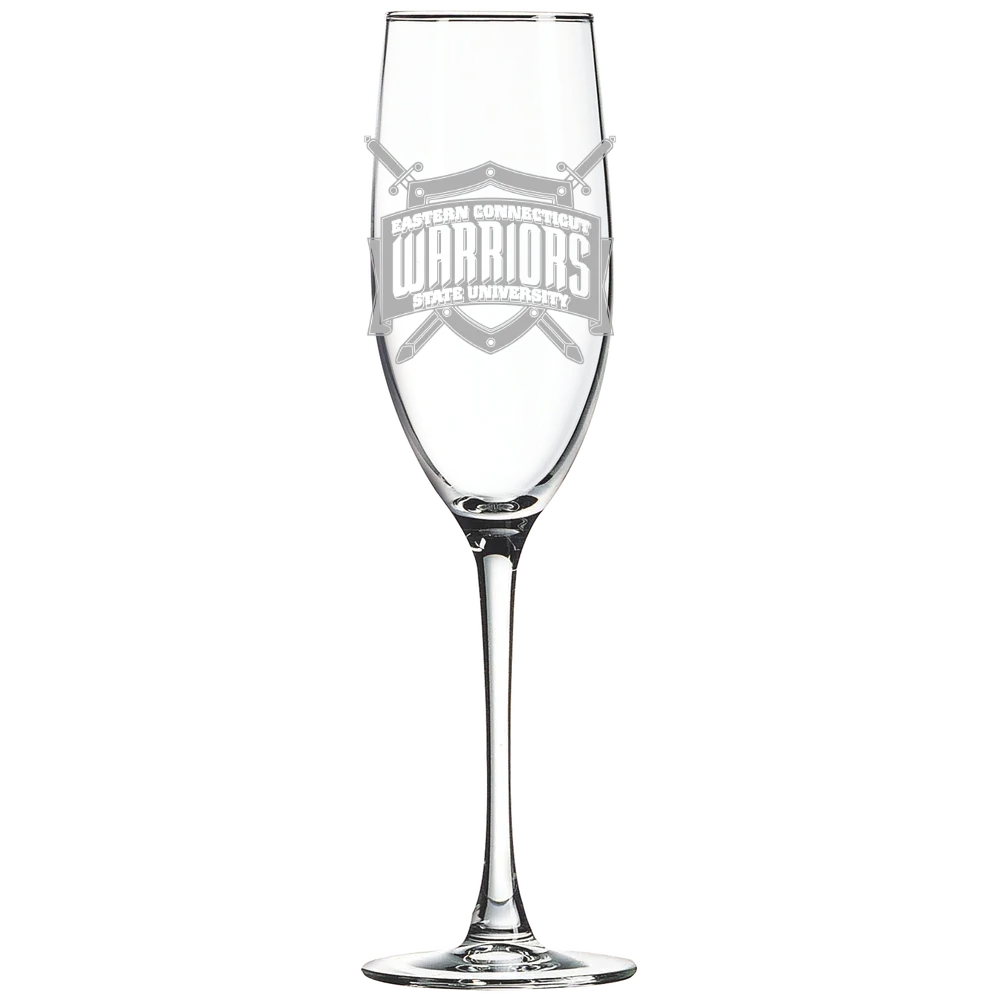 Eastern Connecticut State University Polar Camel 8 oz. Champagne Flute