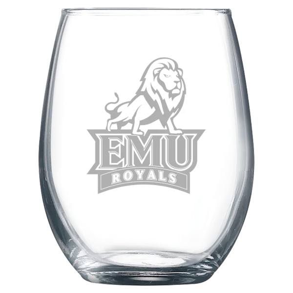 Eastern Mennonite University Polar Camel 9 oz. Stemless Wine Glass