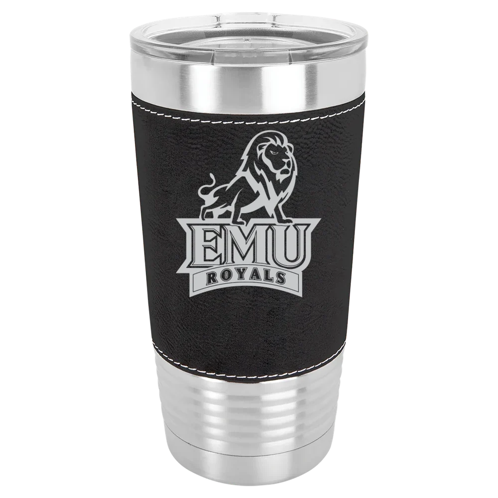 Eastern Mennonite University Polar Camel 20 oz. Leatherette Grip Tumbler with Standard Lid