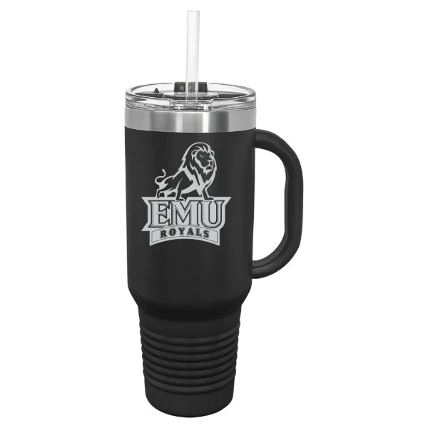 Eastern Mennonite University Polar Camel 40 oz. Travel Mug with Snap Lid & Straw