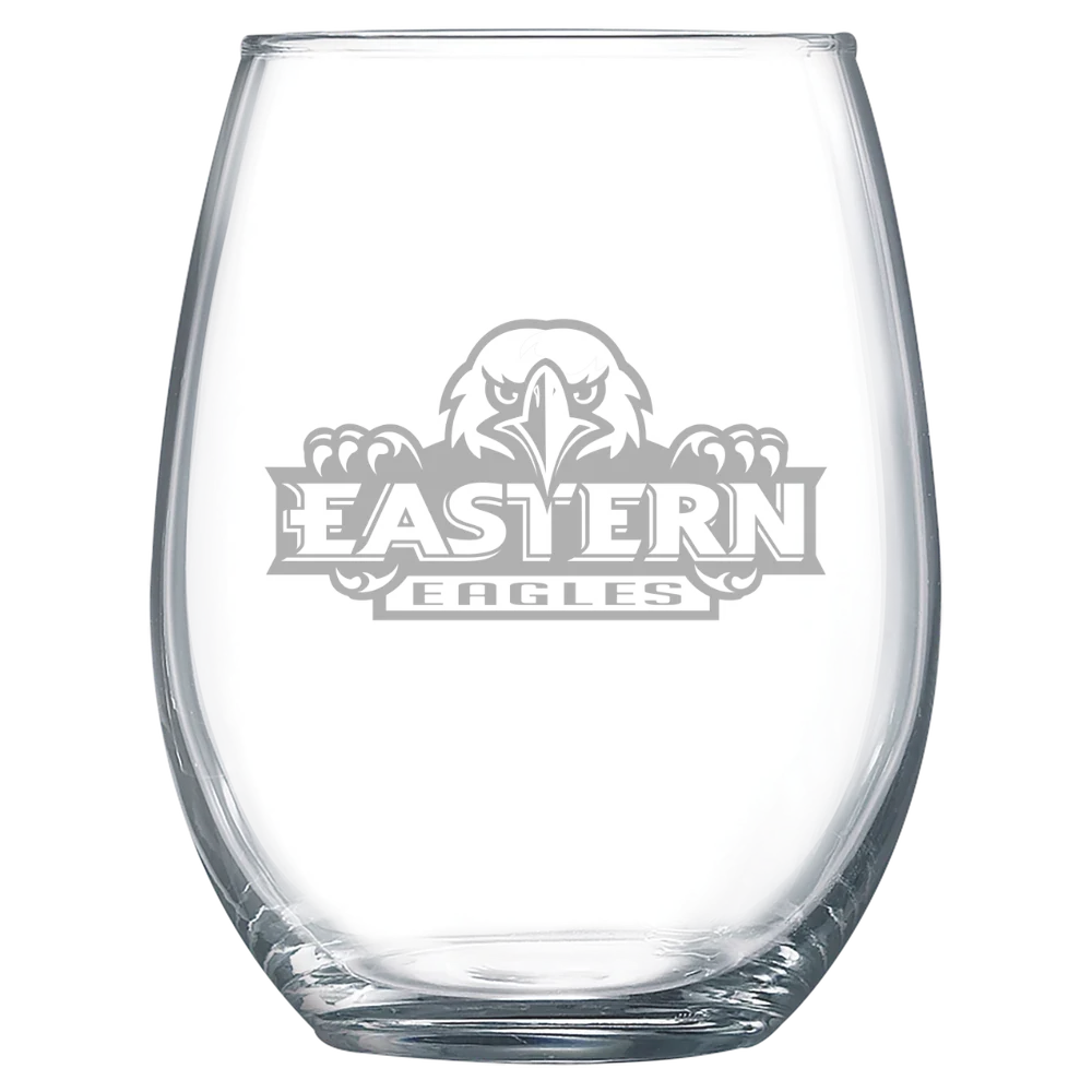 Eastern University Polar Camel 15 oz. Stemless Wine Glass