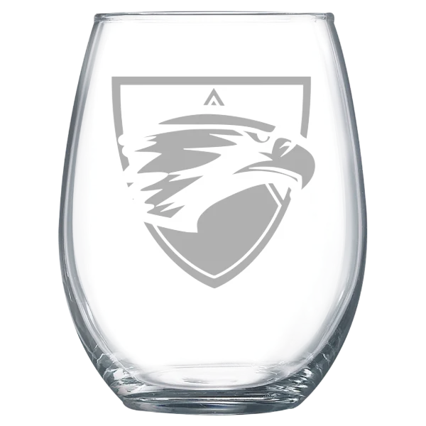 Edgewood University Polar Camel 15 oz. Stemless Wine Glass