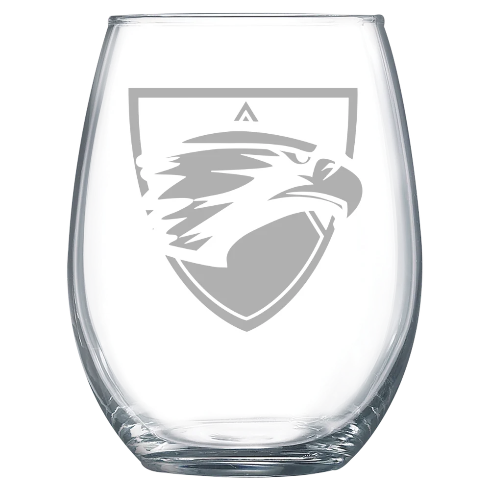 Edgewood University Polar Camel 15 oz. Stemless Wine Glass