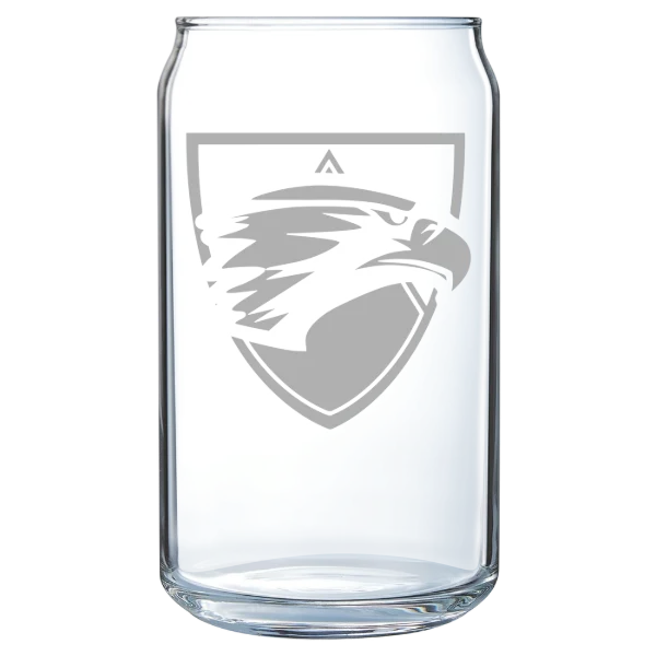 Edgewood University Polar Camel 16 oz. Can Glass