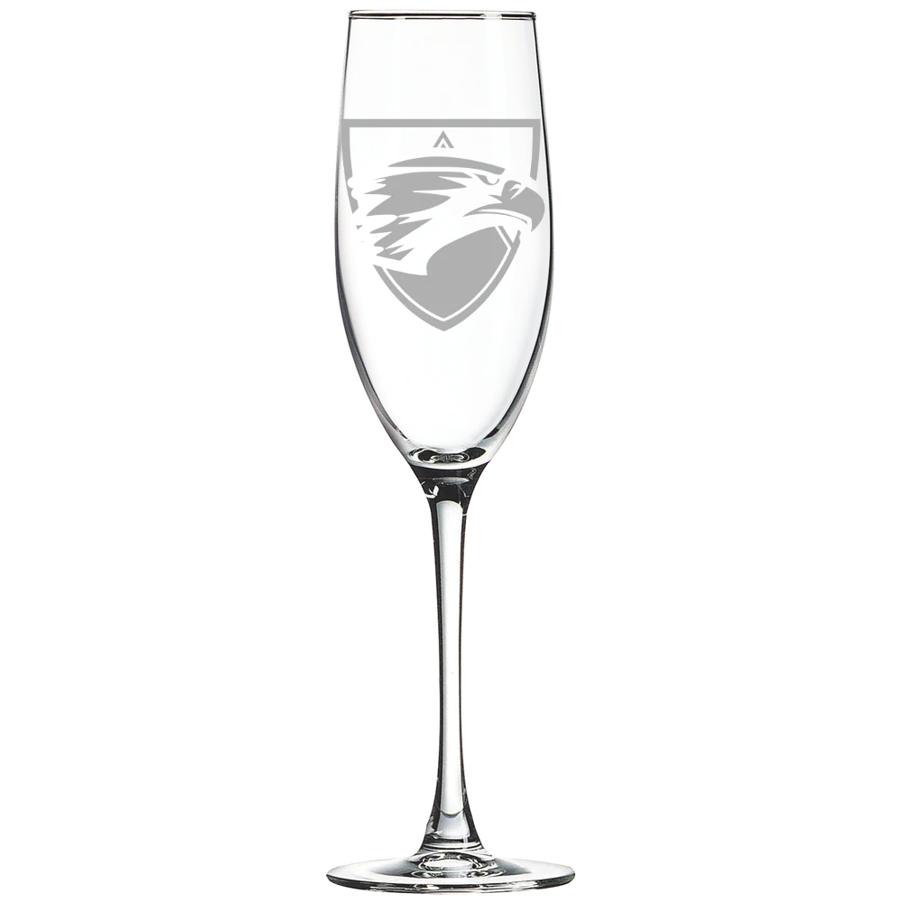 Edgewood University Polar Camel 8 oz. Champagne Flute