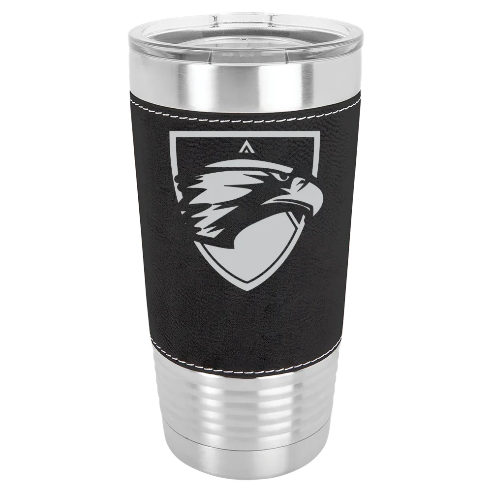 Edgewood University Polar Camel 20 oz. Leatherette Grip Tumbler with Standard Lid