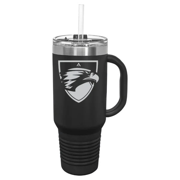 Edgewood University Polar Camel 40 oz. Travel Mug with Snap Lid & Straw