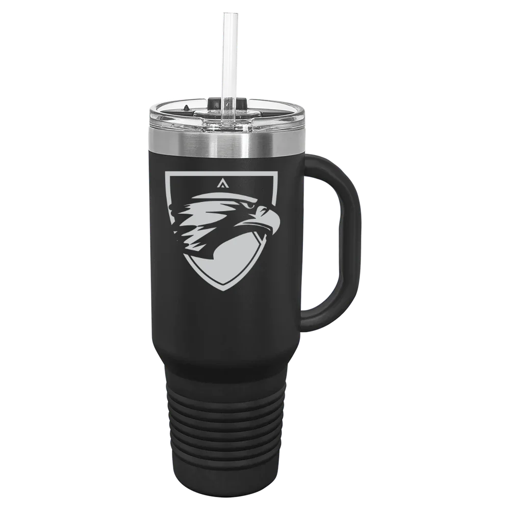 Edgewood University Polar Camel 40 oz. Travel Mug with Snap Lid & Straw