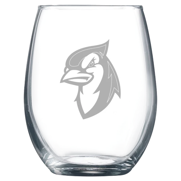 Elizabethtown College Polar Camel 9 oz. Stemless Wine Glass