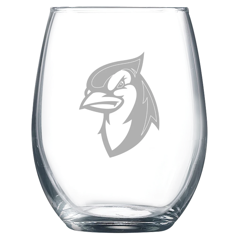 Elizabethtown College Polar Camel 9 oz. Stemless Wine Glass