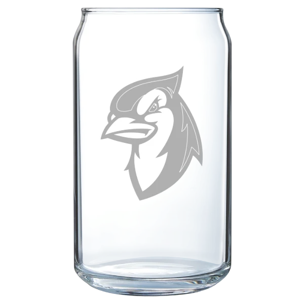 Elizabethtown College Polar Camel 16 oz. Can Glass