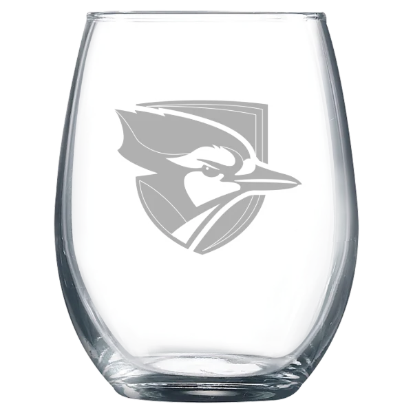 Elmhurst University Polar Camel 9 oz. Stemless Wine Glass