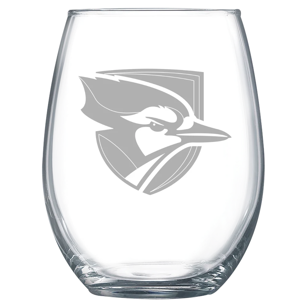 Elmhurst University Polar Camel 15 oz. Stemless Wine Glass