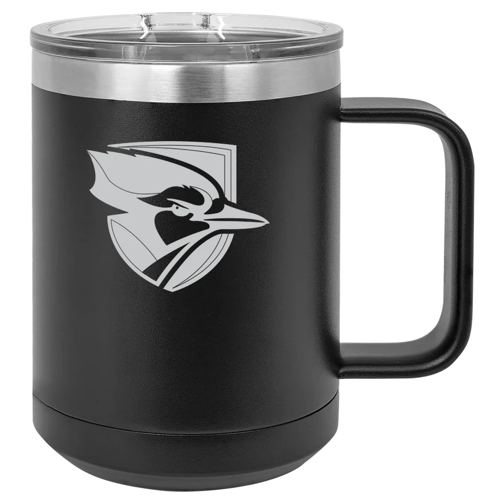 Elmhurst University Polar Camel 15 oz. Mug with Slider Lid