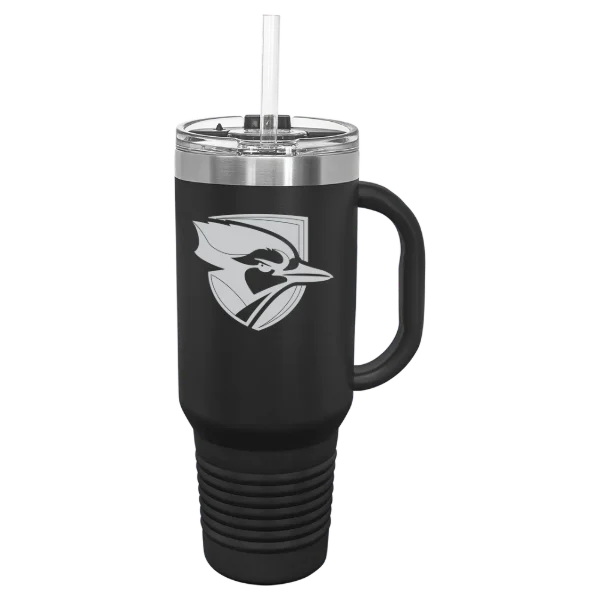 Elmhurst University Polar Camel 40 oz. Travel Mug with Snap Lid & Straw