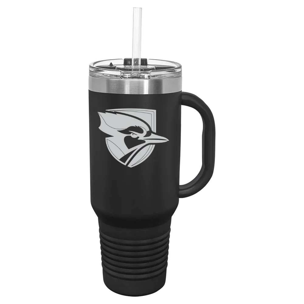 Elmhurst University Polar Camel 40 oz. Travel Mug with Snap Lid & Straw