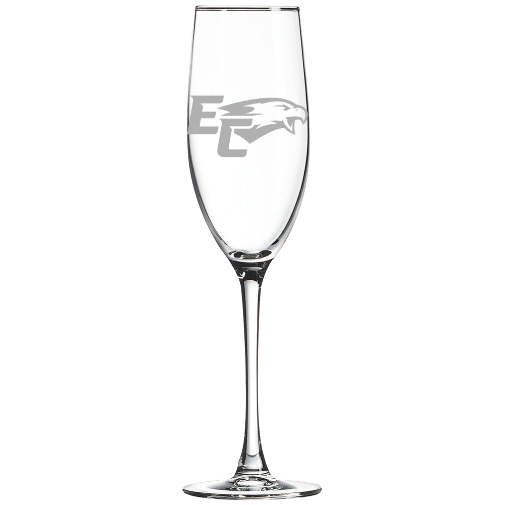Elmira College Polar Camel 8 oz. Champagne Flute